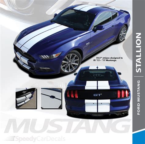 2016 Ford Mustang Dual Racing Stripes Stallion 2015 2017