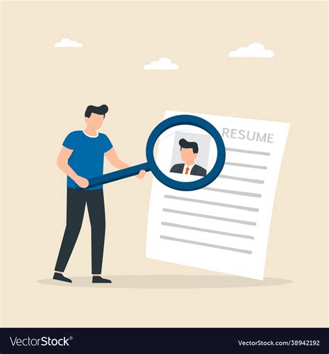 Selection Candidates For A Job Recruitment Vector Image