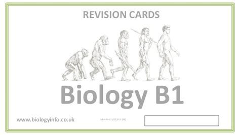 Biology B1 Revisioncards