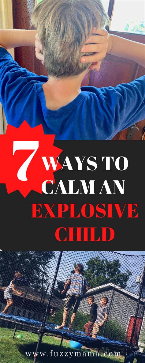 7 Ways to Help Calm an Explosive Child - Fuzzymama in 2020 ...