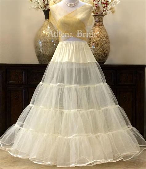 Floor Length Petticoat Chiffon Petticoat Maxi Full Length Wedding Dress