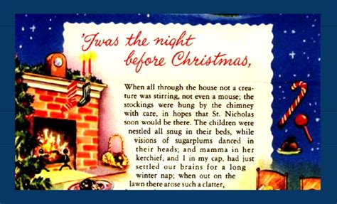 ‘twas The Night Before Christmas Poem Read Aloud Teachers Notes