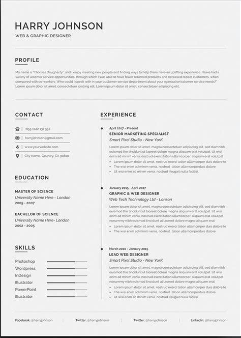 Curriculum vitae (cv) outlines the academic qualifications, researches, and other relevant details about a person, to represent him in front of employers. Professional Resume Template Word ~ Addictionary