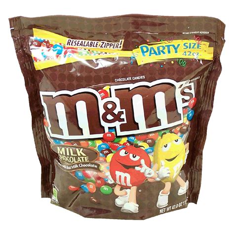 Mandmsr Party Size Milk Chocolate Candy Coated Pieces 42oz Candy