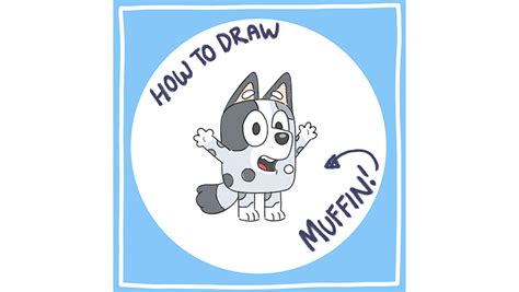 How To Draw Muffin Heeler Bluey Official Website