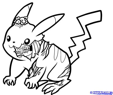 40+ free pikachu coloring pages for printing and coloring. | Pokemon coloring pages, Cool easy drawings, Zombie drawings