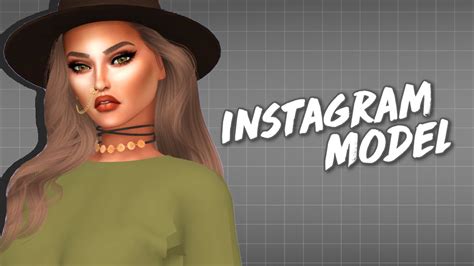 The Sims 4 Create A Sim Instagram Model Youtube