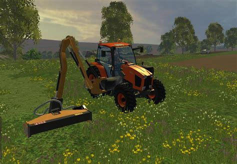 Kubota Mt35gx With Side Mount Mower V1 • Farming Simulator 19 17 22