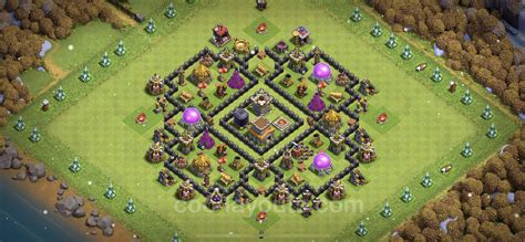 Trophy Defense Base Th8 With Link Anti 2 Stars Anti Everything