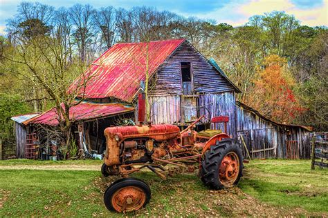 Vintage At The Farm In Hdr Photograph By Debra And Dave Vanderlaan Pixels