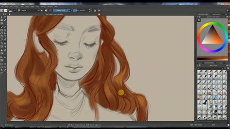 Krita Hair Tutorial A Massive Collection Of Free Krita Brushes For