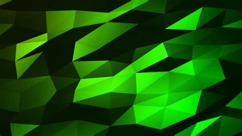 Loopable Abstract Green Low Poly Stock Footage Video 100 Royalty Free