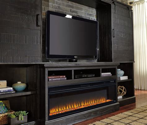 Sharlowe Entertainment Wall W Electric Fireplace