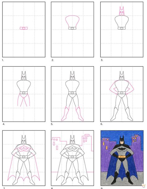 How To Draw Batman Step By Step For Kids And Beginners