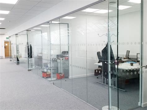 Glass Partitioning At Peak And Pennine Properties Ltd Nottingham Frameless Glass Partitions