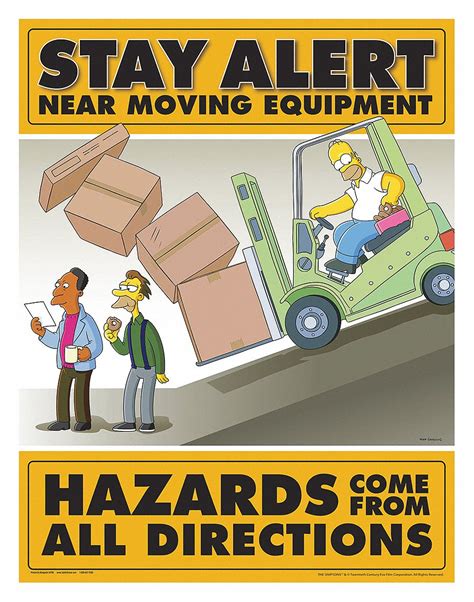 SAFETYPOSTER COM Simpsons Safety Poster 35LK78 S1118LWS Grainger
