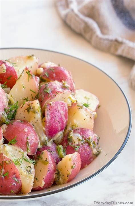 Dairy Free Potato Salad With Dill Recipe Everyday Dishes
