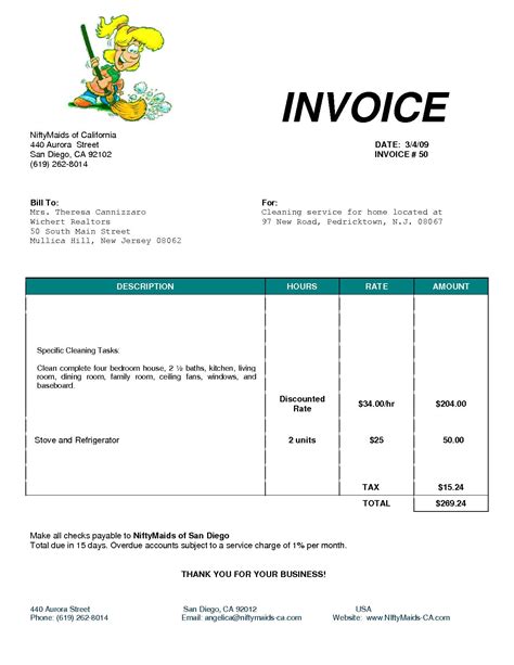 11 House Cleaning Invoice Template In 2022 Invoice Template Word