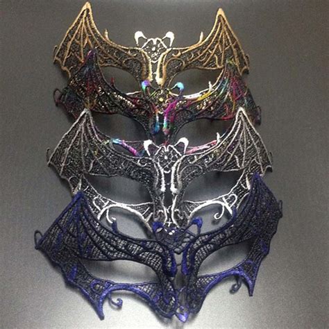 Sparkling Sexy Bat Vampire Lace Eye Mask For Masquerade Balls Halloween