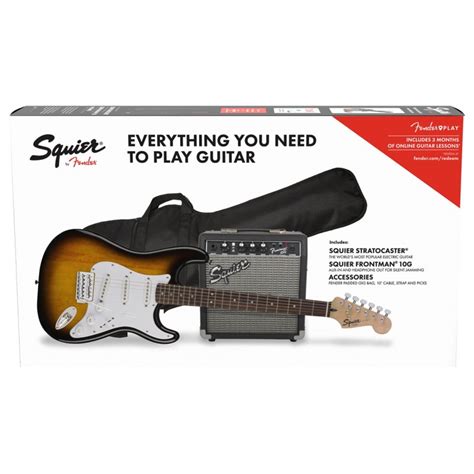 Squier Pack Stratocaster Con Frontman 10G Fender Chile