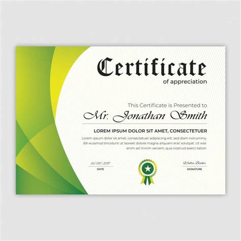 Modèle De Certificat Award Template Certificate Of Appreciation