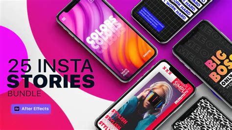 Impressive, customizable, easy to integrate. Videohive 25 Instagram Stories Bundle » Free After Effects ...