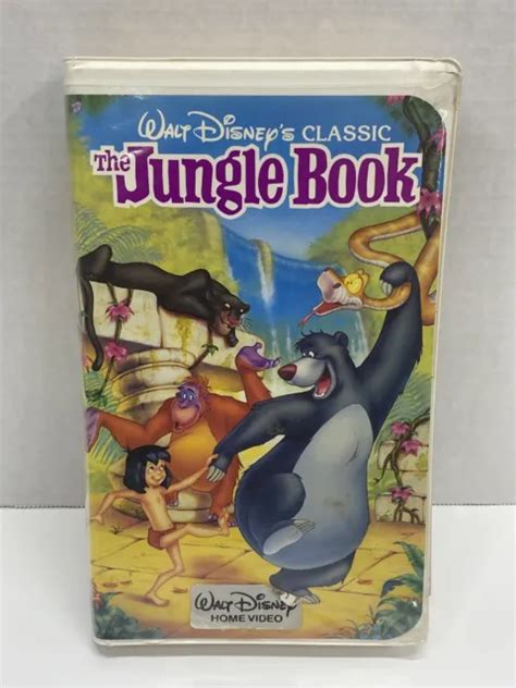 Walt Disney Classic The Jungle Book Black Diamond Edition Vhs Tape Picclick