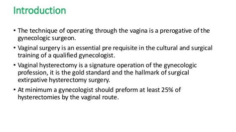 Vaginal Hysterectomy