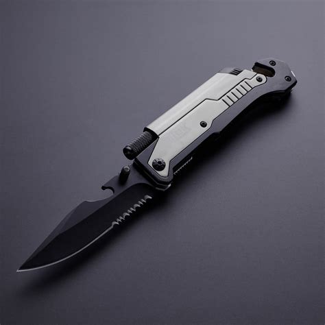 Multi Functional Survival Pocket Knife Gray Rex Distributors