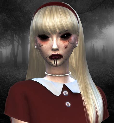 Modelsims4 • ♦ Scary Doll Sim Download Dress Nitropanic