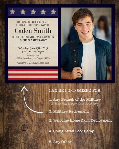 Each of you will receive. Military Going Away Party Invitation / Deployment Party ...