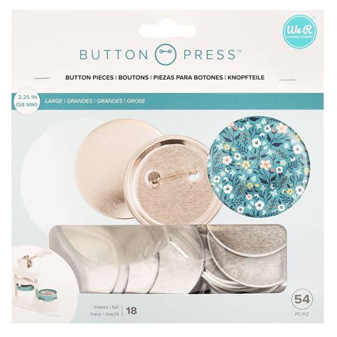 6 pack we r memory keepers® button press™ large button pieces