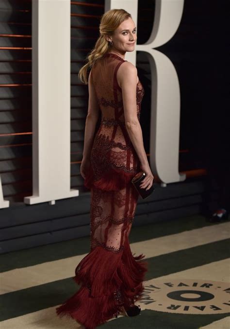 Diane Kruger Wears A Naked Dress To The Vanity Fair Oscars After Party