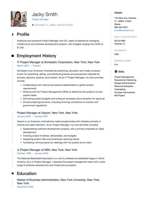 Get started now and have your cv ready in minutes to start applying for jobs. Full Guide: Project Manager Resume +12 Samples || Word ...