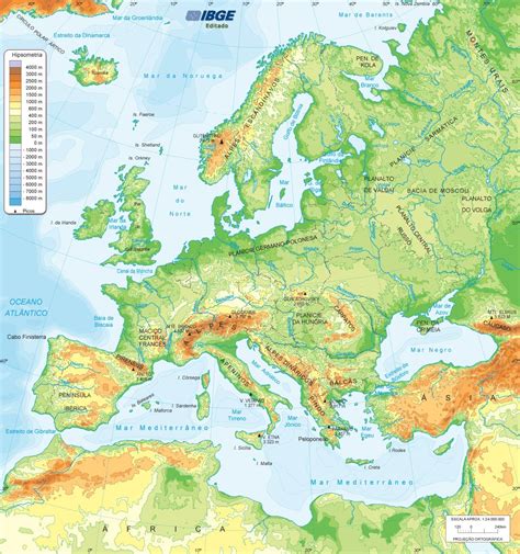 Mapa Fisico De Europa Mapas Europa