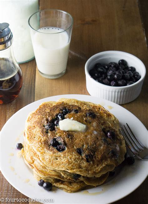 Blueberry Buttermilk Pancakes Four To Cook For
