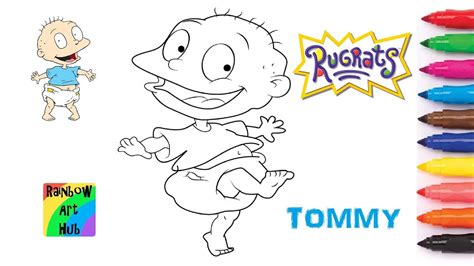 Coloring Rugrats Tommy Pickles Nickelodeon Junior Coloring Page Video