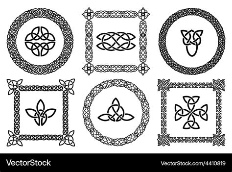 Celtic Knots Frames Royalty Free Vector Image Vectorstock