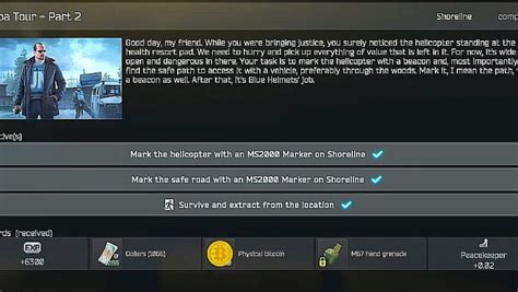 Escape From Tarkov How To Complete Peacekeepers Spa Tour Task Part 2
