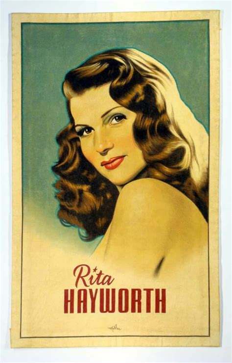 Rita Hayworth Personality Poster 1946 Rita Hayworth Golden Age Of