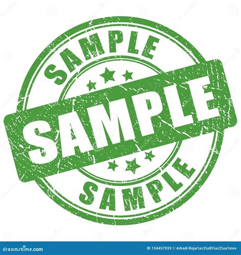 Sample Stamp Stock Vector Illustration Of Item Draft 134457933