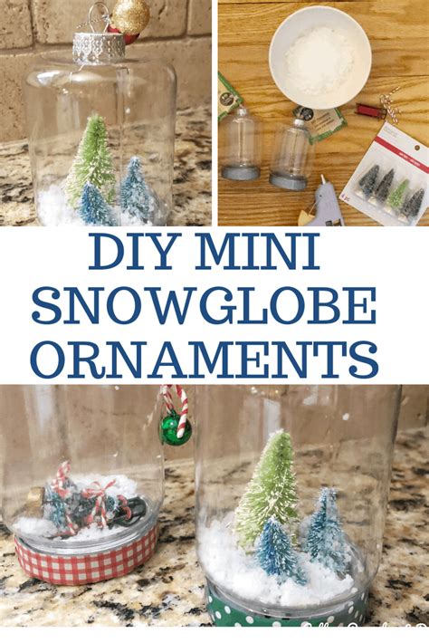 Diy Mini Snow Globe Ornaments No Glycerin Required Coffee