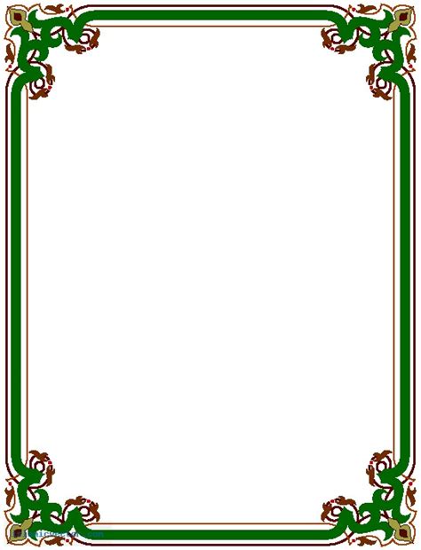 This border style often features a simple and subtle pattern that repeats around the edge of the design. Simple Page Borders - ClipArt Best