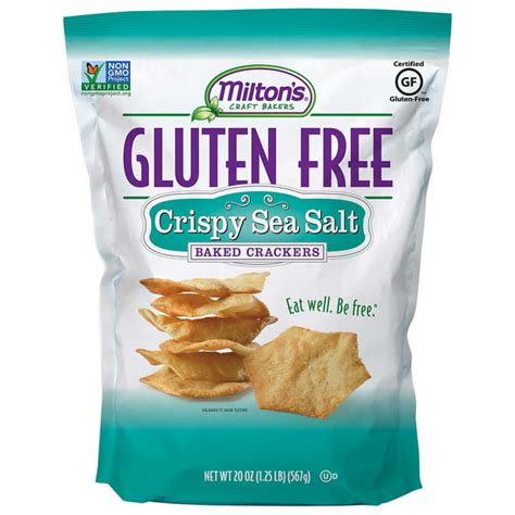 Miltons Gluten Free Crispy Sea Salt Baked Crackers 20 Oz Walmart