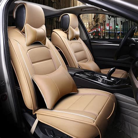 Buy Front Rear Luxury Leather Car Seat Cover For