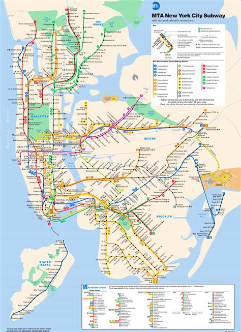 Printable New York City Subway Map