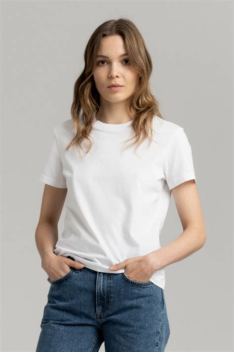 White T Shirt Organic Cotton Crewneck Asket