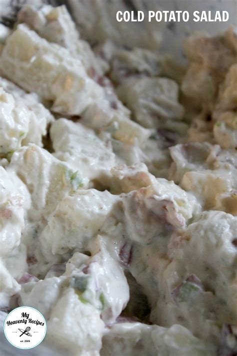 Cold Potato Salad Video My Heavenly Recipes