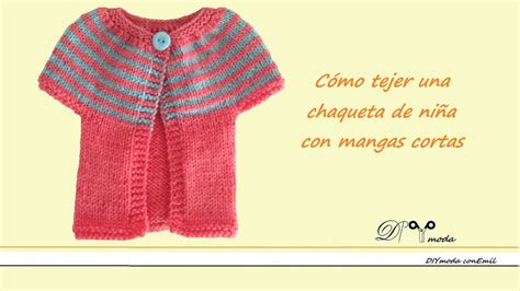 Prendas de tejidos de densidad: Cómo tejer chaqueta o abrigo con mangas cortas, para niña ...