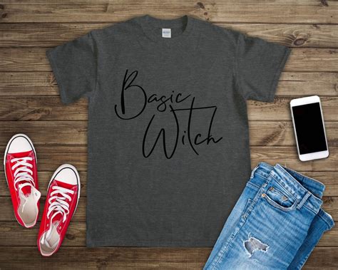 Basic Witch TShirt - Halloween TShirt - Holiday TShirt - Funny Sayings TShirt - S - M - L - XL 
